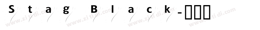 Stag Black字体转换